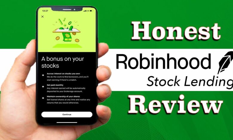 robinhood stock lending